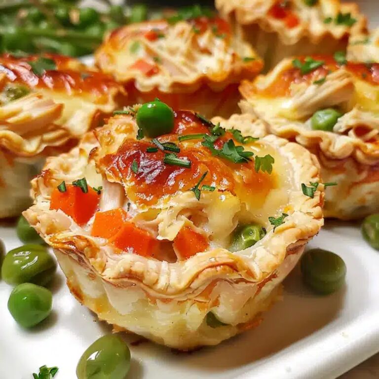 Crispy Mini Chicken Pot Pie Muffins Recipe