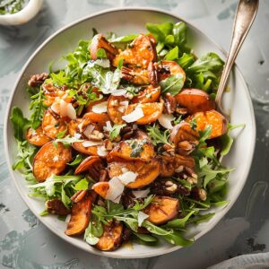 Roasted Sweet Potato Salad With Honey Lemon Dressing Recipe