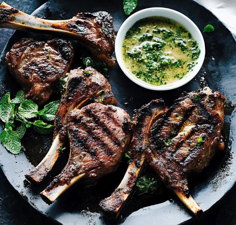 Grilled Lamb Chops With Mint Sauce Recipe