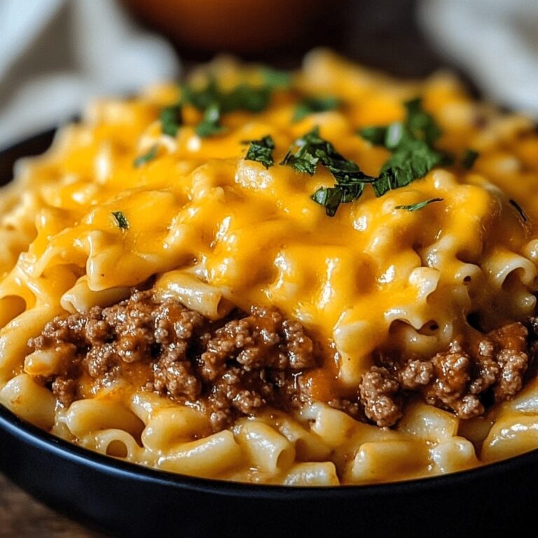 Cheesy Sloppy Cheeseburger Pasta Recipe