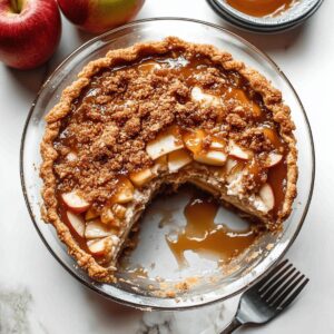 Heavenly Caramel Apple Cheesecake Pie Recipe