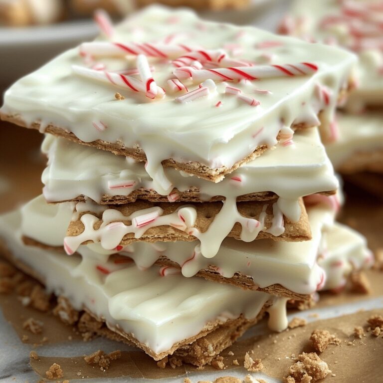 Peppermint Crunch White Chocolate Covered Graham Crackers Recipe