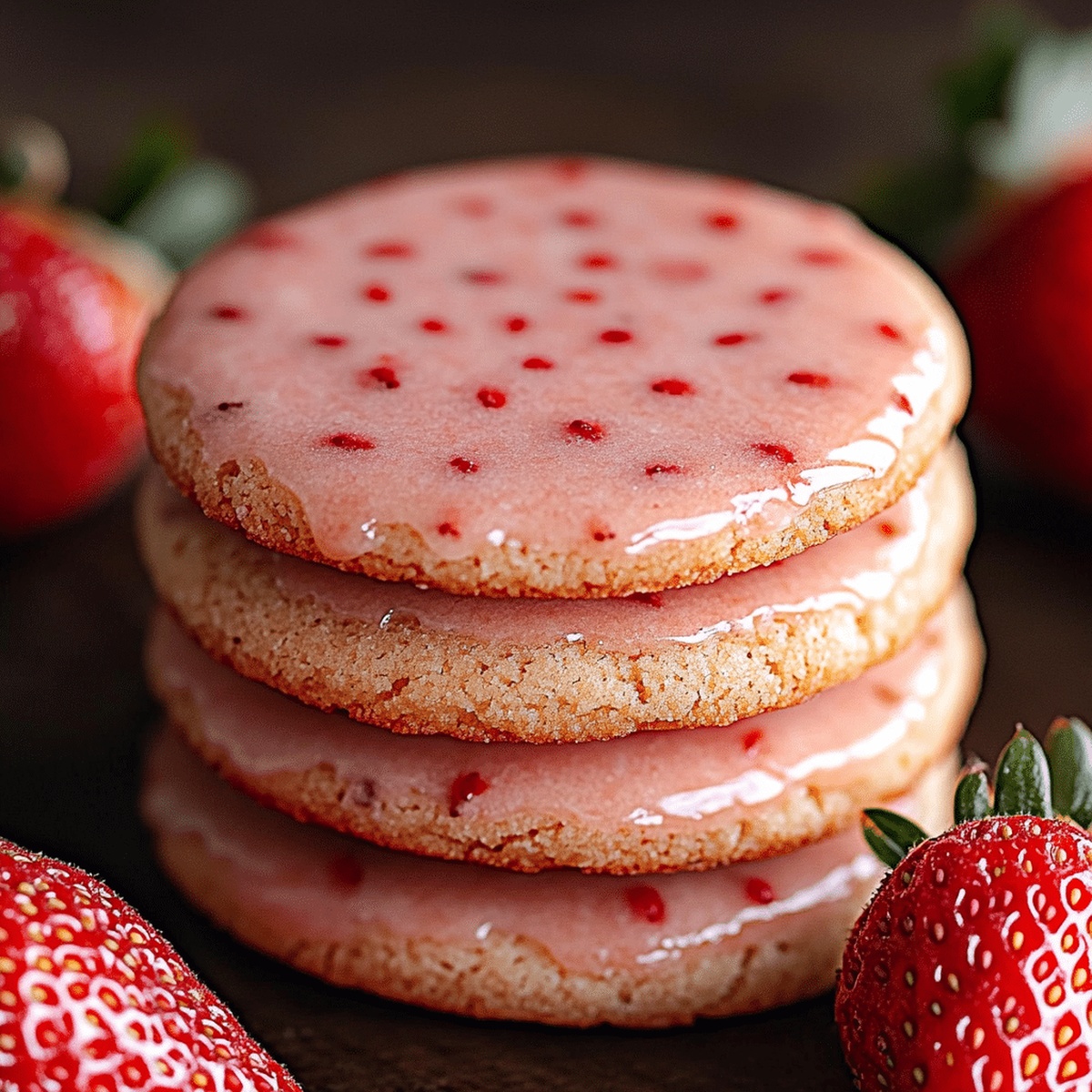 Soft Strawberry Cookies Recipe