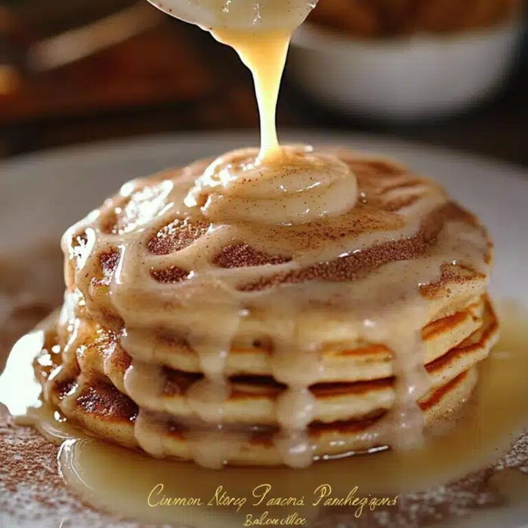 Fluffy Cinnamon Roll Pancakes Recipe