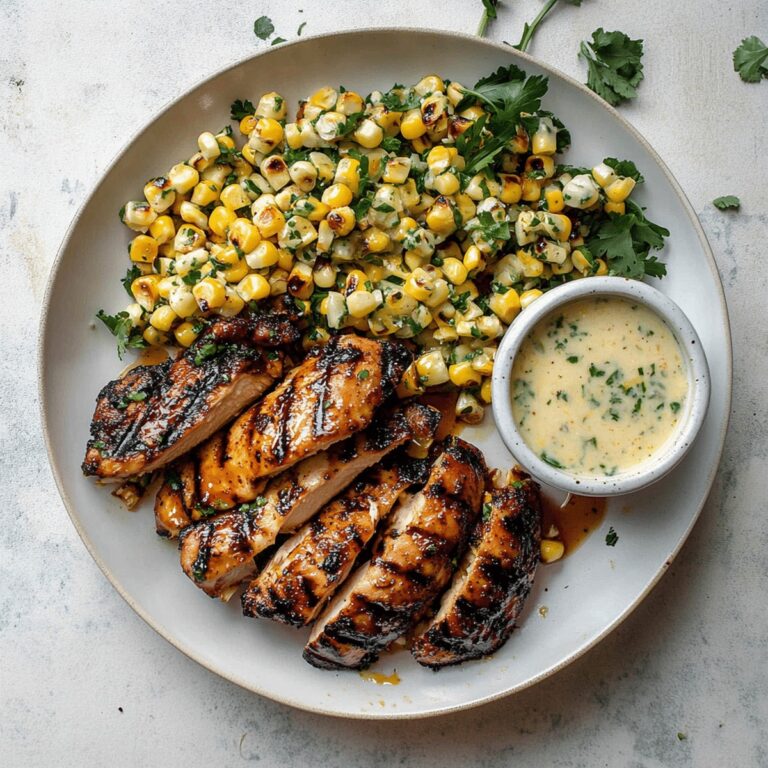 Succulent Grilled Hot Honey Chicken With Sweet Corn Salad Recipe