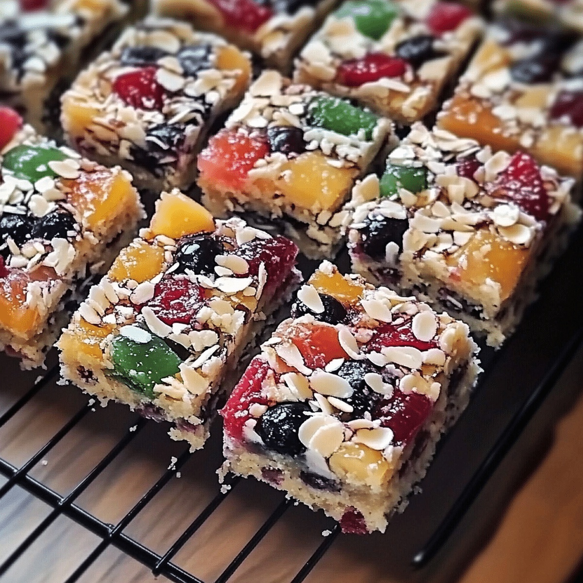 Decadent Fruit Cake 7-Layer Bars Recipe