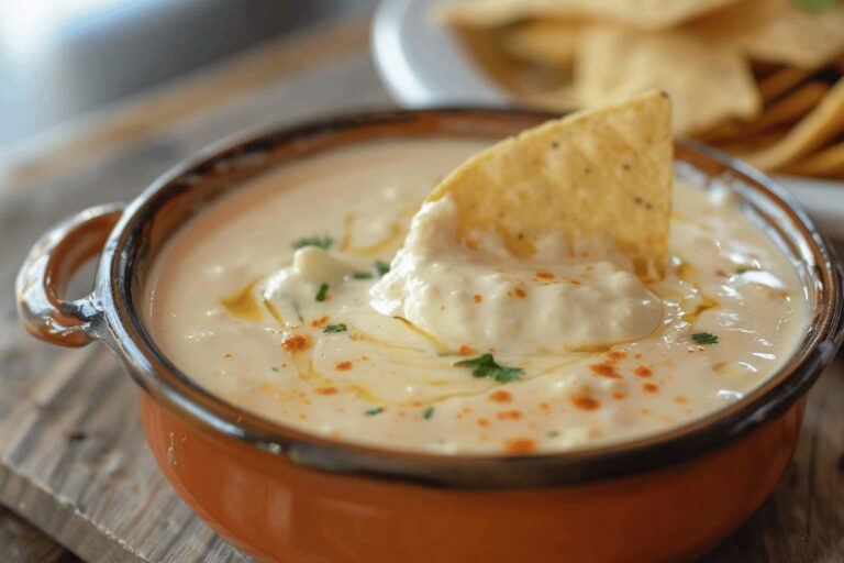 Creamy Mexican Restaurant Cheese Dip Recipe