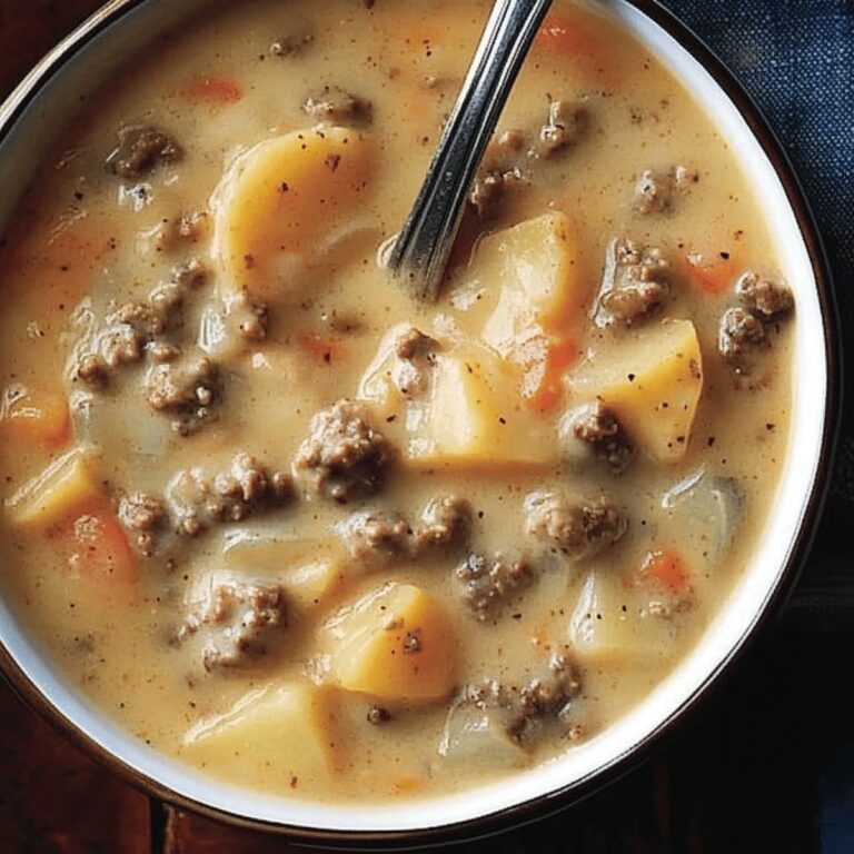 Hearty Potato & Hamburger Soup Recipe