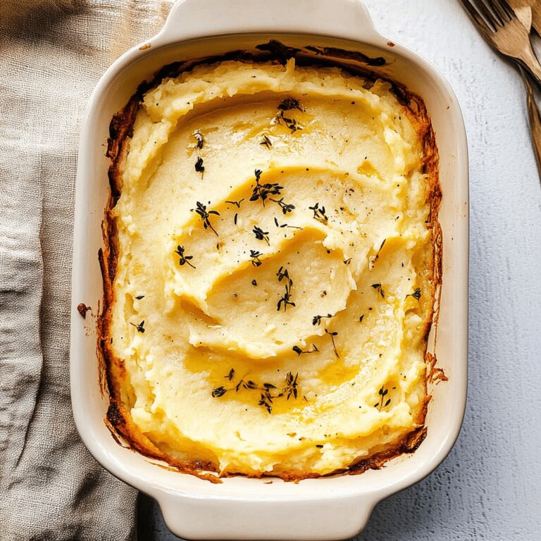 Velvety Baked Mashed Potatoes Recipe
