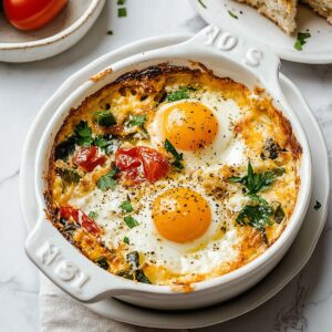 Dreamy Baked Feta Eggs Recipe