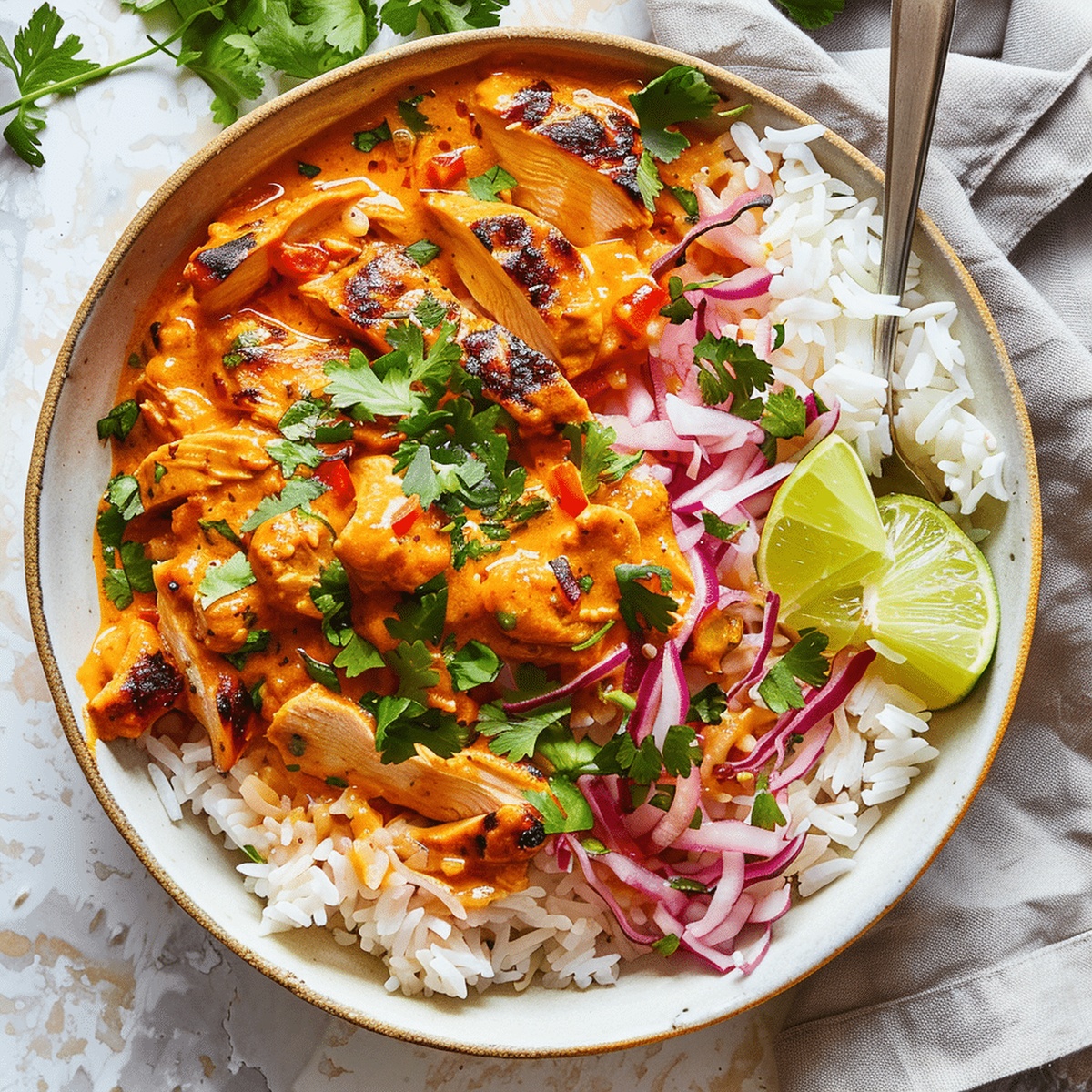 Coconut Chicken Rice Bowl Recipe