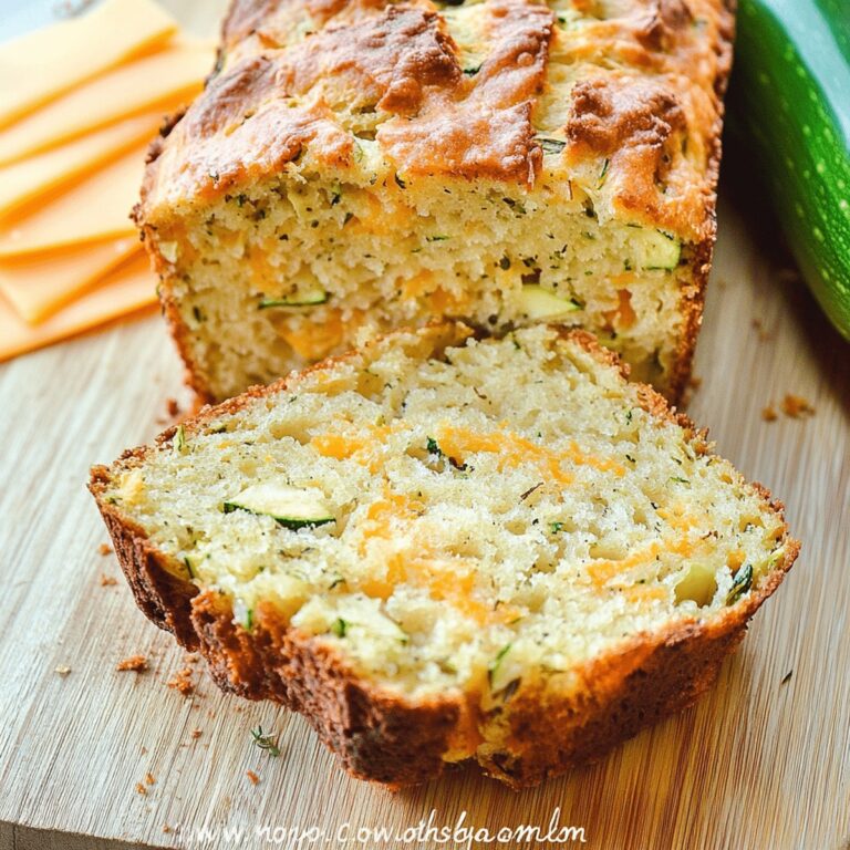 Rustic Zucchini Cheddar Cheese Herb Beer Bread Recipe