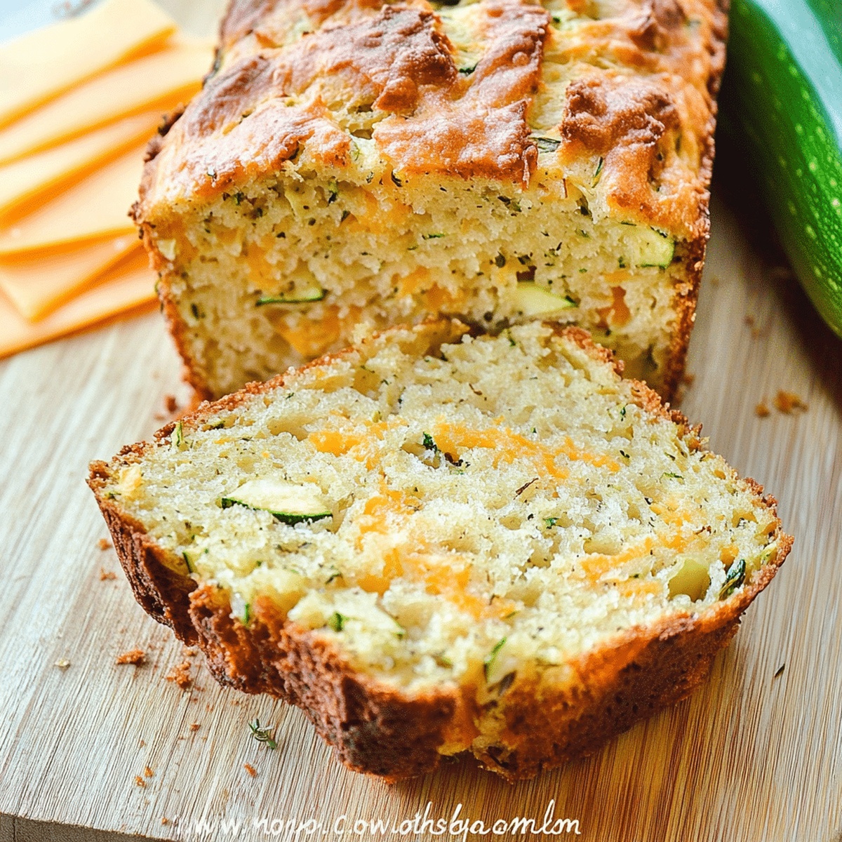 Rustic Zucchini Cheddar Cheese Herb Beer Bread Recipe