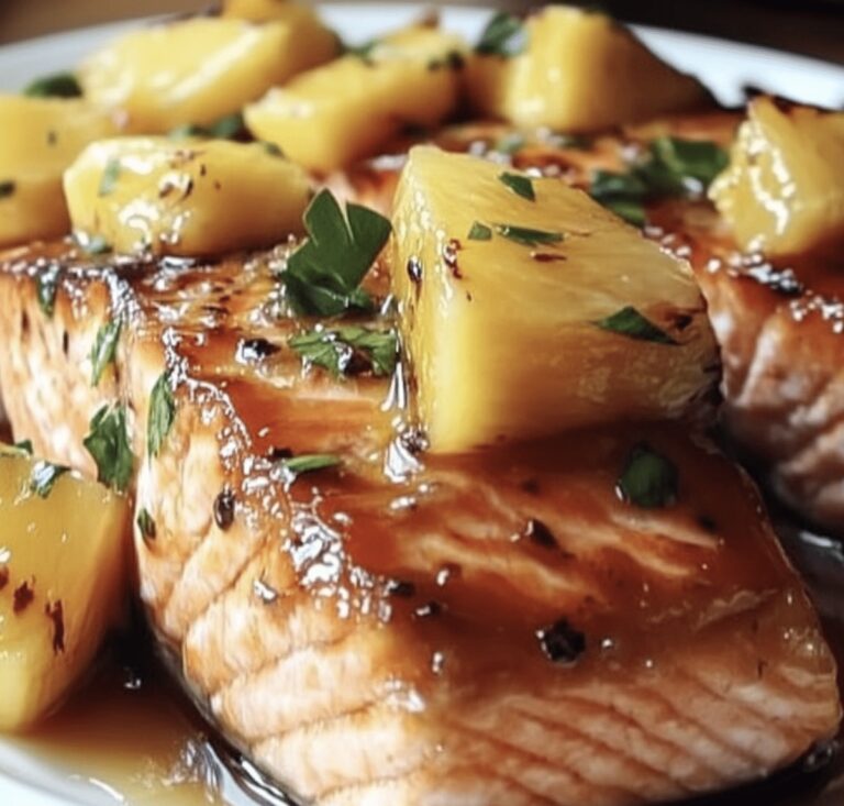 Golden Honey Pineapple Salmon Recipe
