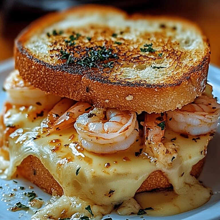 Shrimp Grilled Cheese With Garlic Bread Recipe
