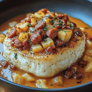 Dos De Cabillaud A La Creme De Chorizo Et Ecrase De Pommes De Terre Recipe
