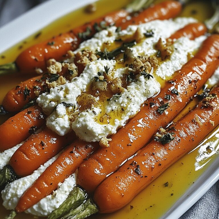 Crispy Roasted Carrots With Whipped Ricotta And Hot Honey Recipe