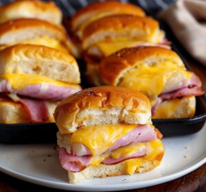 Cheesy Ham-Tastic Sliders Recipe