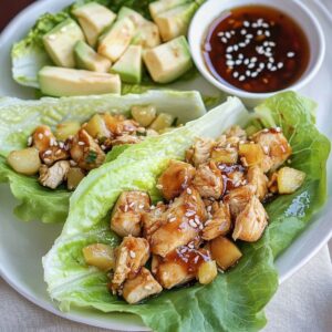 Teriyaki Chicken Lettuce Wraps Recipe