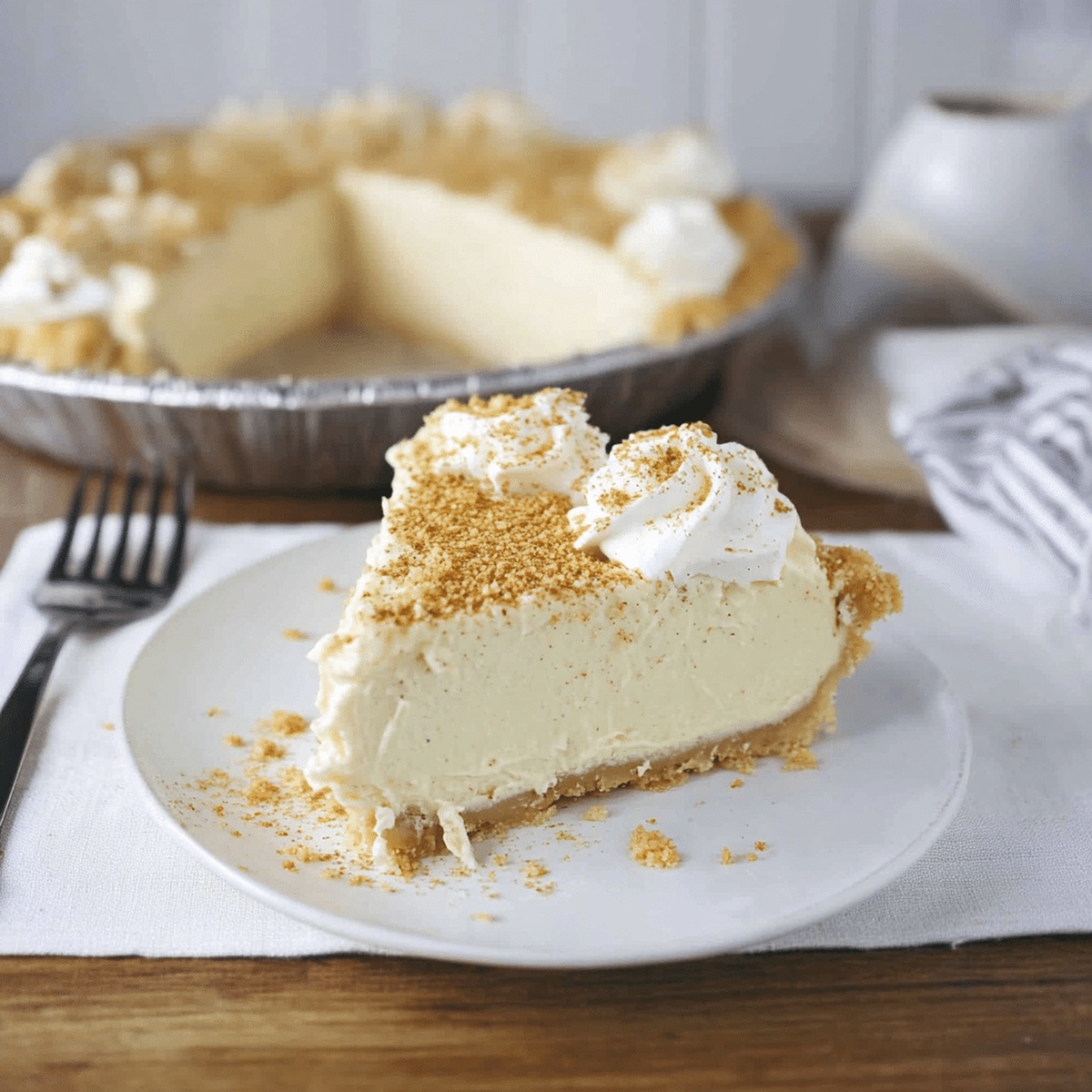 No Bake Eggnog Pie Recipe