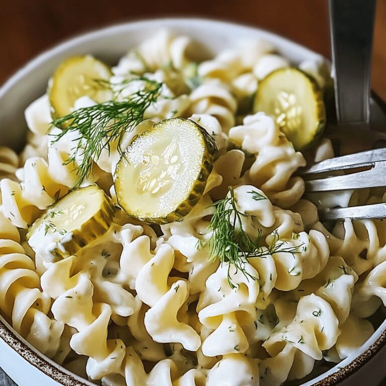 Tangy Dill Pickle Pasta Salad Recipe