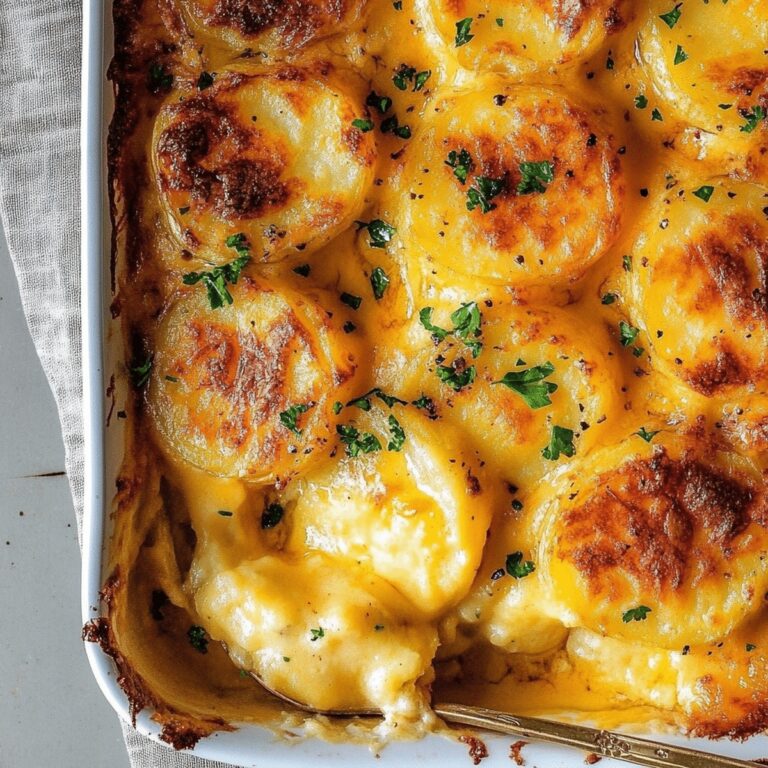 Hearty Dads Cheesy Au Gratin Potatoes Recipe
