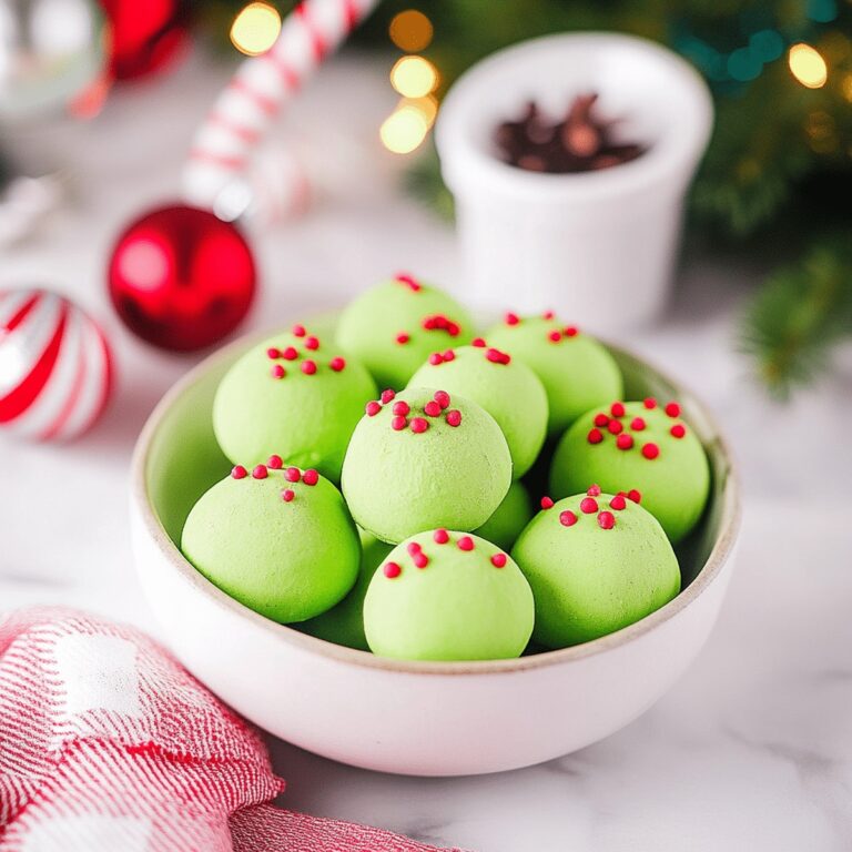 Festive Grinch Christmas Truffles Recipe