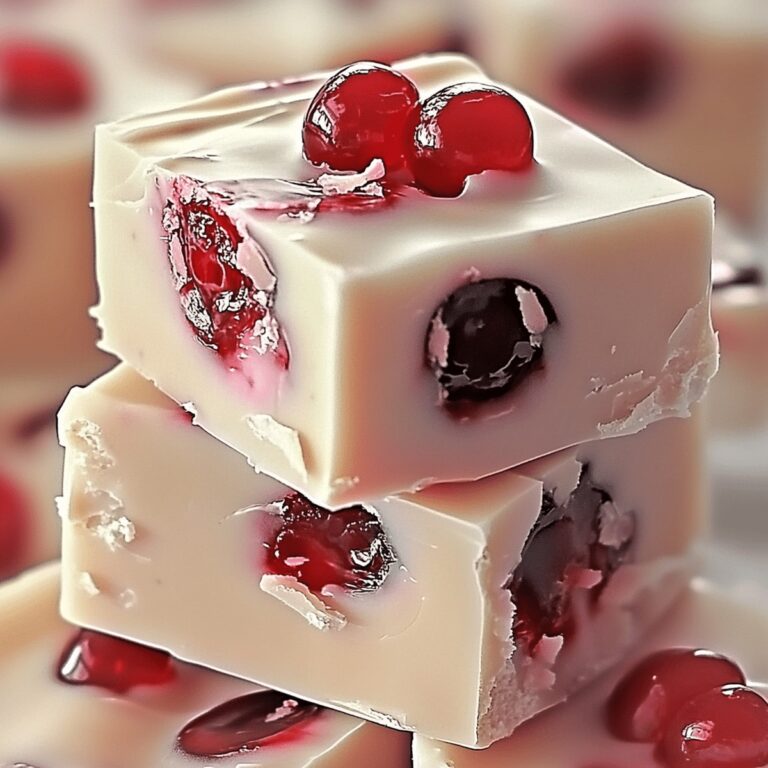 Dreamy Maraschino Cherry White Chocolate Fudge Recipe