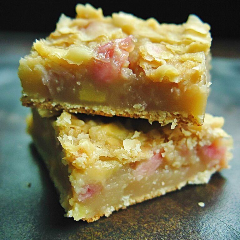 Lemon Rhubarb Bars Recipe