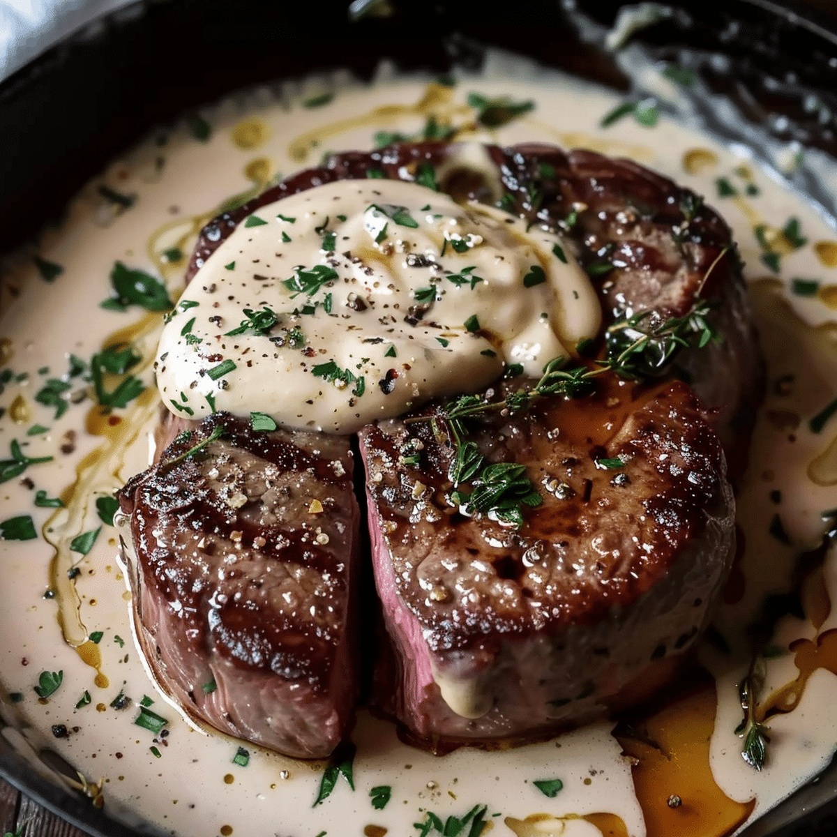 Filet De Buf A La Creme Aux Echalotes Recipe
