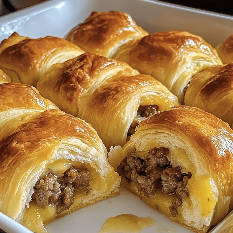 Golden Breakfast Sausage Crescent Rolls Recipe