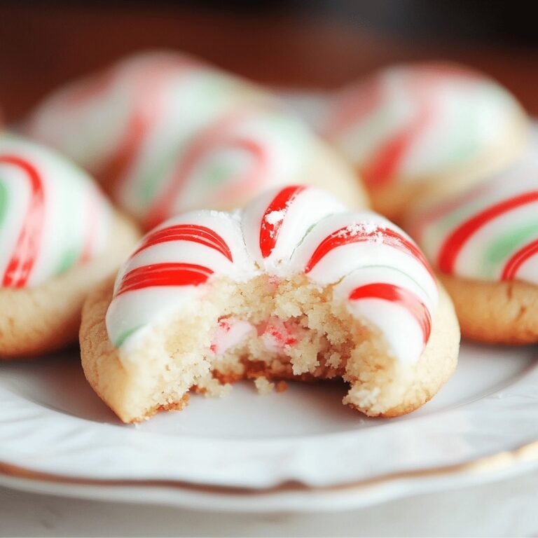 Candy Cane Kiss Cookies Recipe