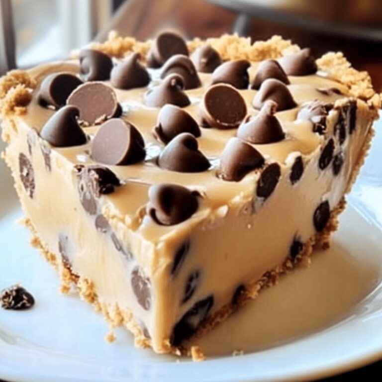 Dreamy Chocolate Chip Peanut Butter Pie Recipe