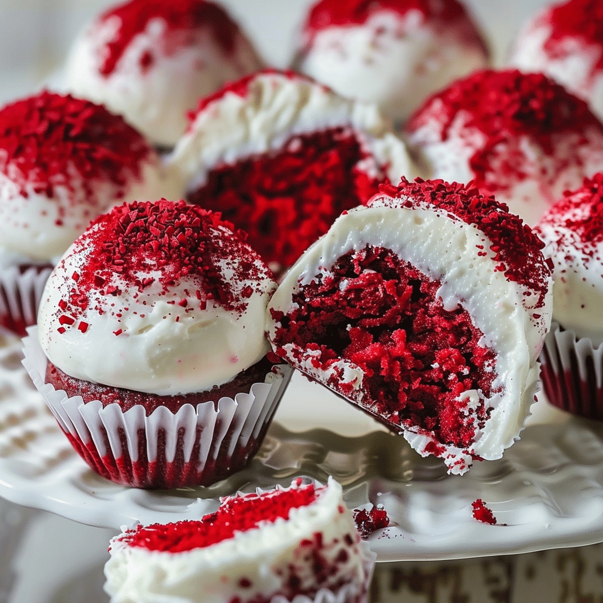 Velvety Red Velvet Cheesecake Bites Recipe