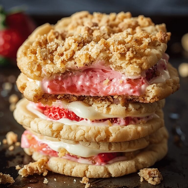 Strawberry Crunch Cheesecake Stuffed Cookies Recipe