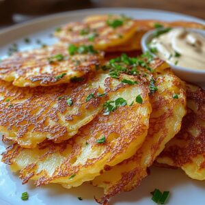 Golden German Potato Pancakes Recipe