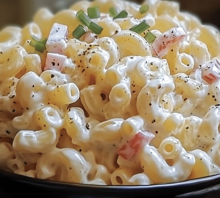 Tangy Amish Macaroni Salad Recipe