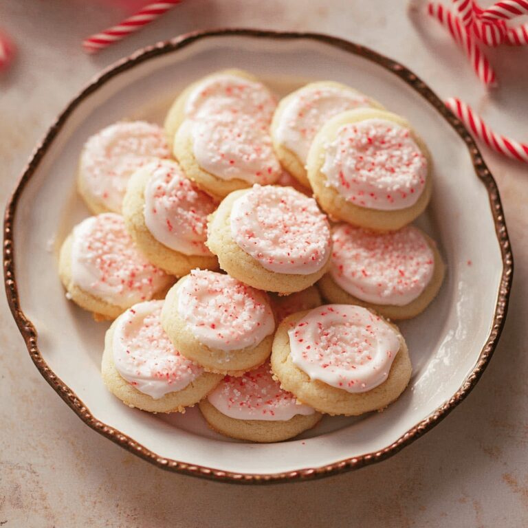 Silky Peppermint Meltaway Cookies Recipe