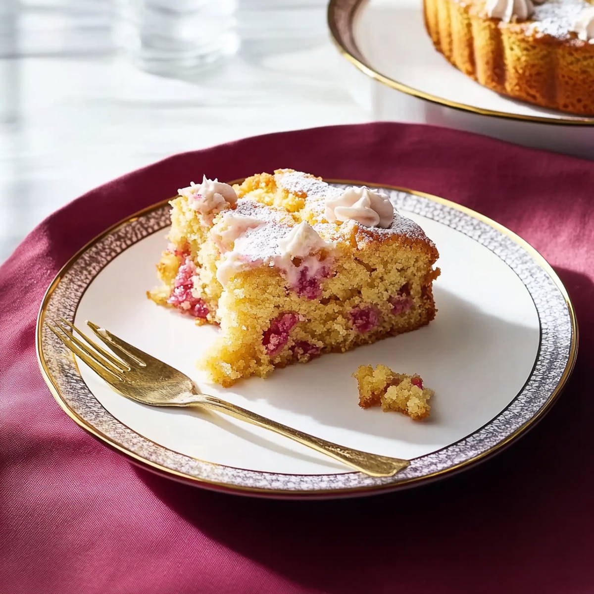 Omas Rhubarb Cake Recipe