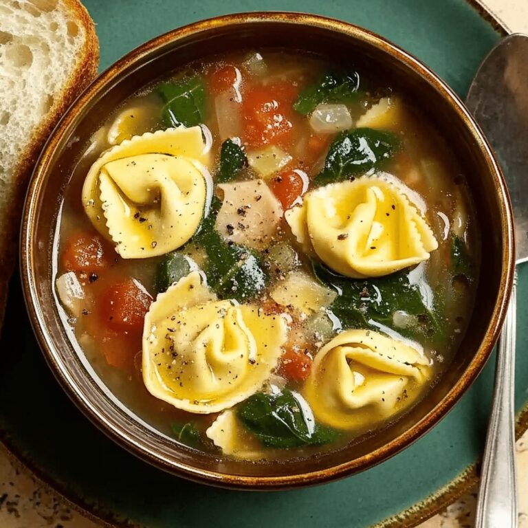 Hearty Spinach Tortellini Soup Recipe