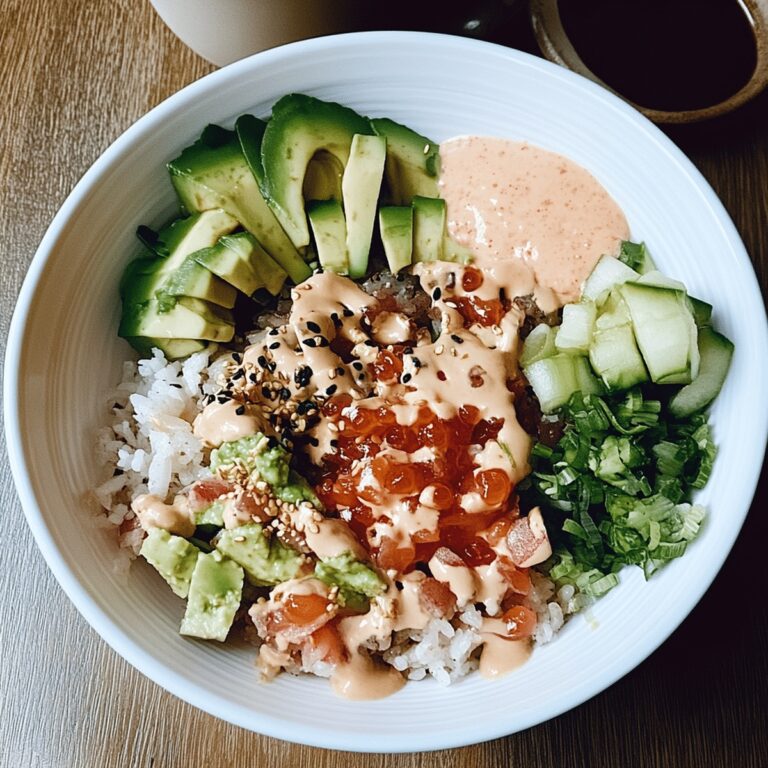 Vibrant Crunch Roll Sushi Bowl Recipe