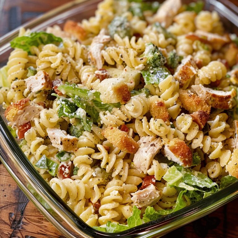 Chicken Caesar Pasta Salad Recipe