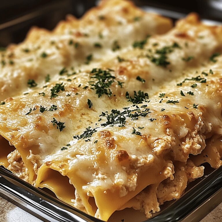 Garlic Parmesan Chicken Lasagna Roll-Ups Recipe