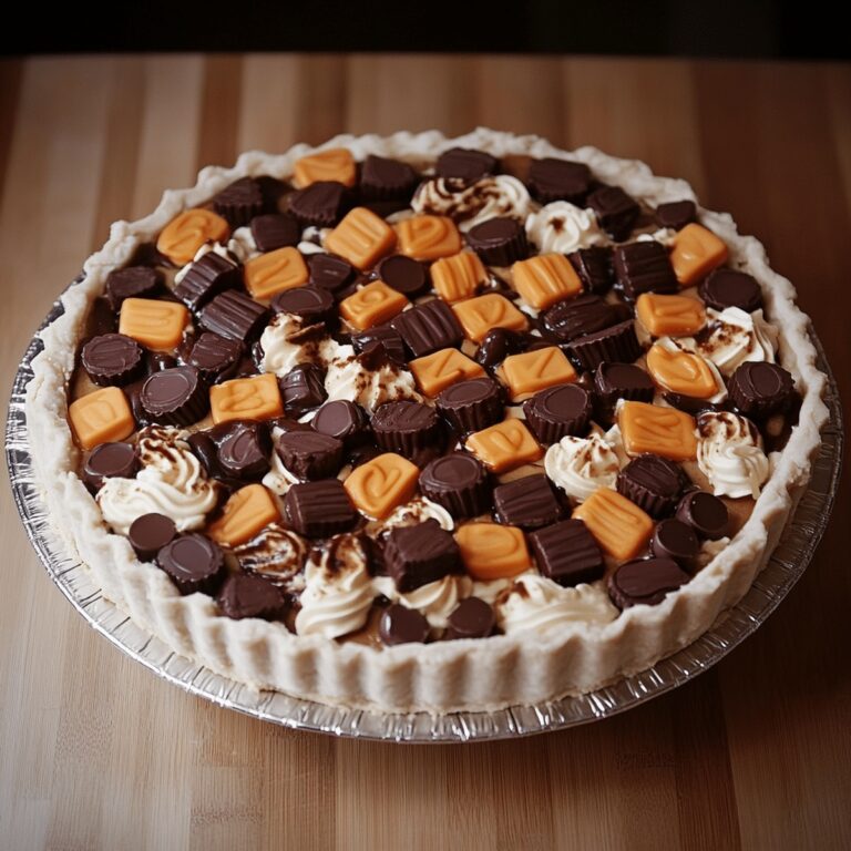 Giant Reeses Peanut Butter Cup Pie Recipe