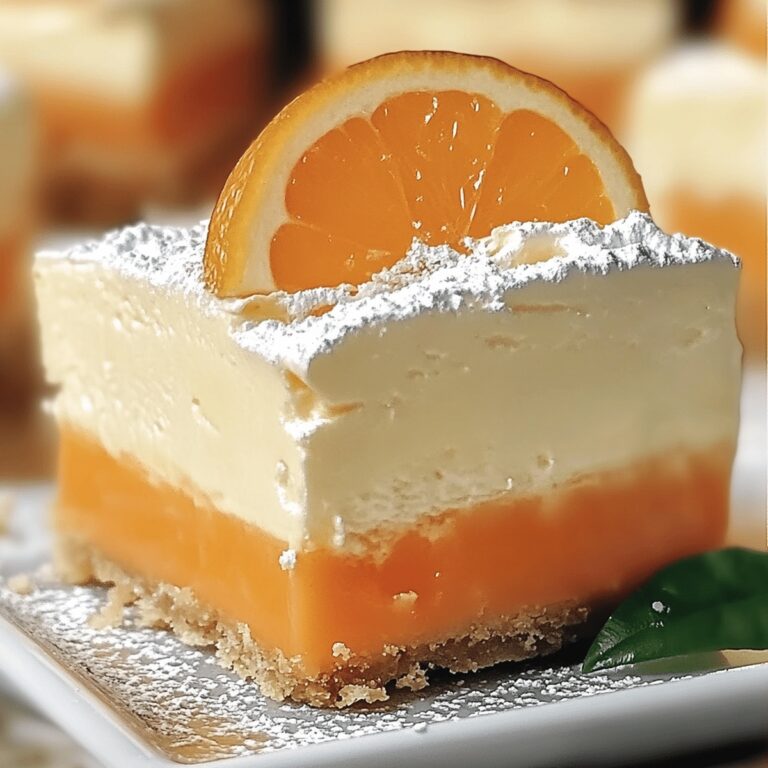 Dreamy Orange Creamsicle Cheesecake Bars Recipe
