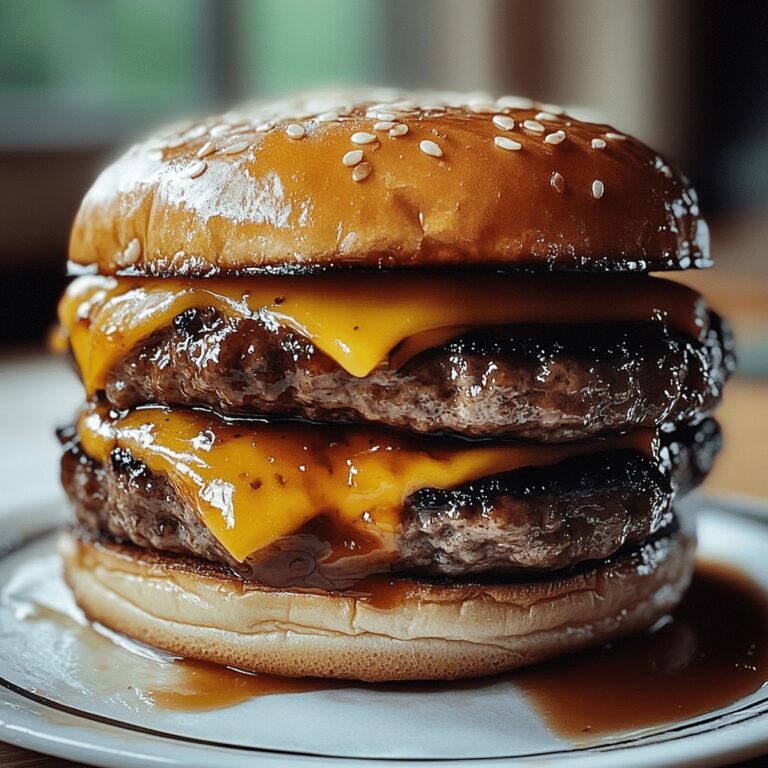 Teriyaki Parmesan Burgers With American Cheese Recipe