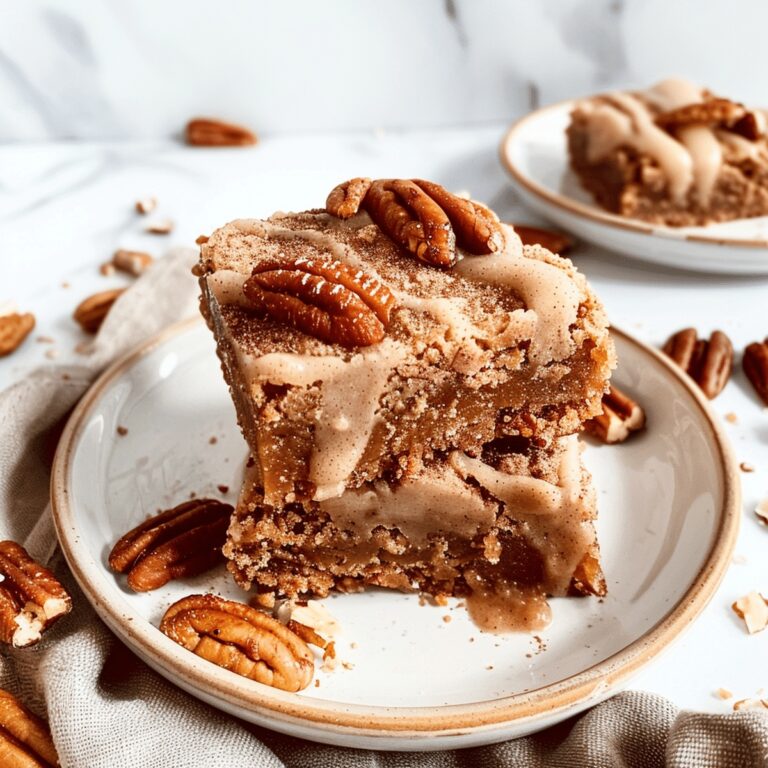 Vegan Cinnamon Pecan Bars Recipe
