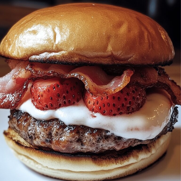 Sinful Strawberry Shortcake Burger Recipe