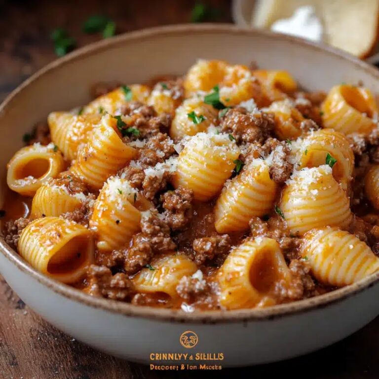 Velvety Beef And Shells Recipe