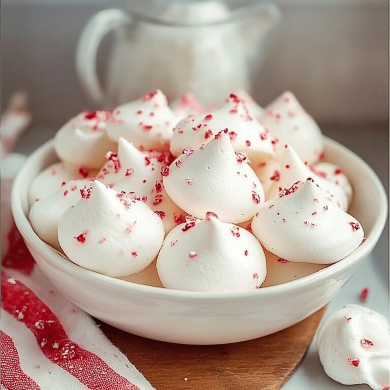 Fluffy Peppermint Meringues Recipe